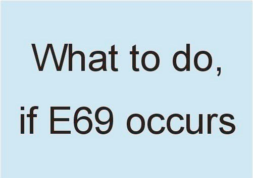 Fehlermeldung E069 bei MC15